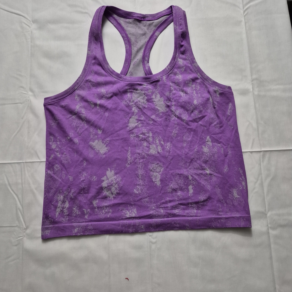 Lululemon Athletica Purple Tank Top Crop Top 12